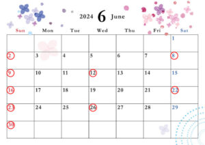 6月休診日のお知らせ☔️