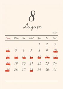 7・8月休診・お盆休みのお知らせ🗓️